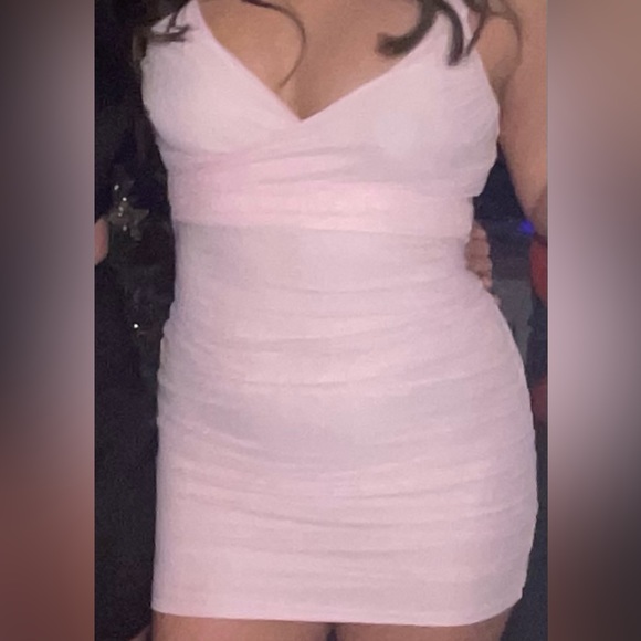 LUCY IN THE SKY PINK MINI DRESS - Picture 4 of 5